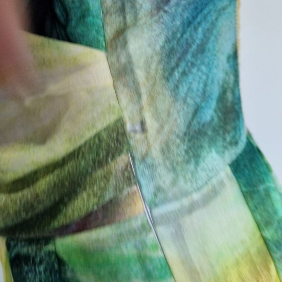 Jean Paul Berlin Multicolour Cotton Bubble Hem A-line Dress Size 10 - Picture 7 of 7